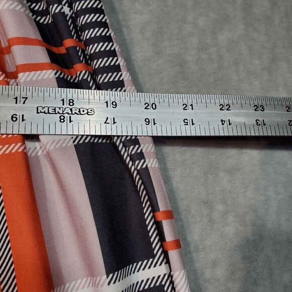 Shein Curve Pants Womens 2XL Black Plaid Pleated Comfort High Waist Drawstring - Picture 3 of 7